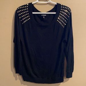Express Gold Studded Sweater